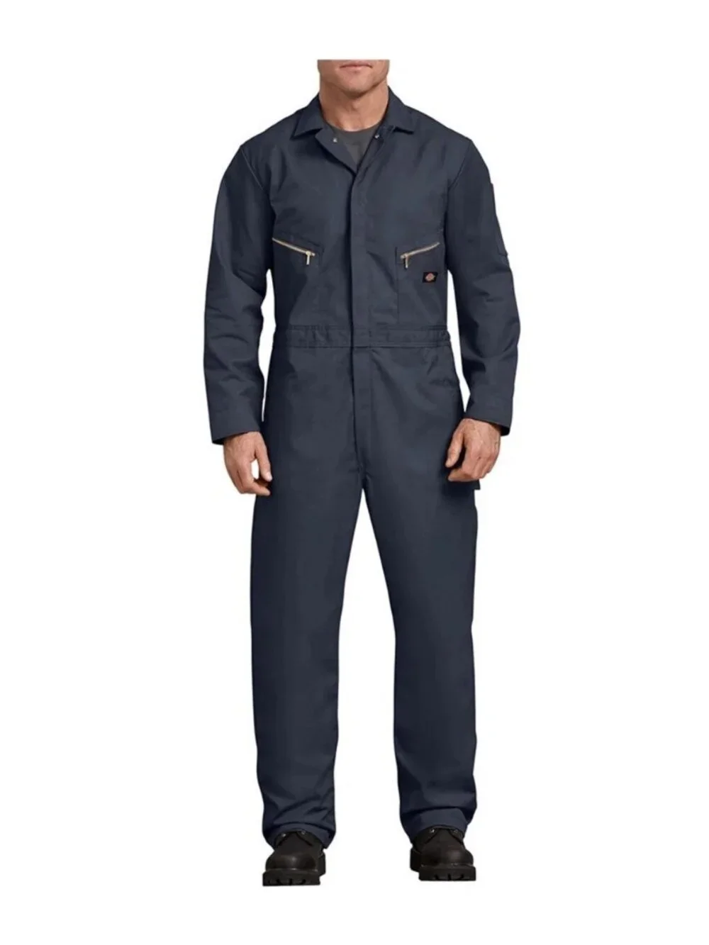 Dickies Men’s Deluxe Blended Coverall Long Sleeves In Navy Size M